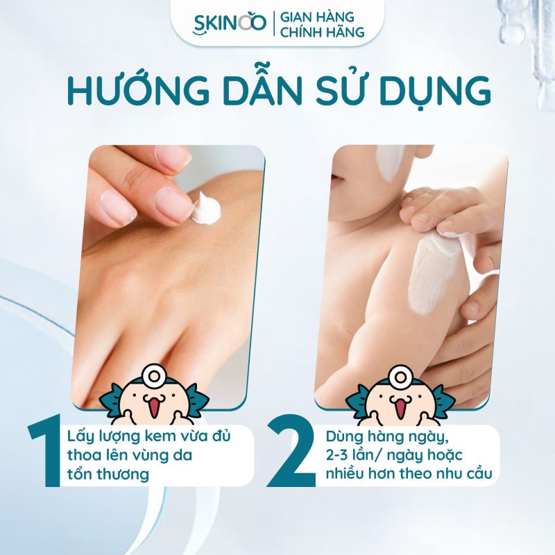 HDSD kem dưỡng ẩm cho bé đa năng skinoo baby cream
