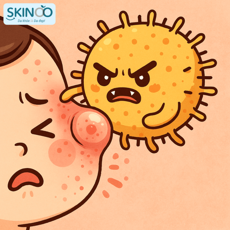 các vi khuẩn gây mụn trên da (3)