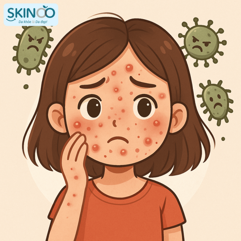 các vi khuẩn gây mụn trên da (5)