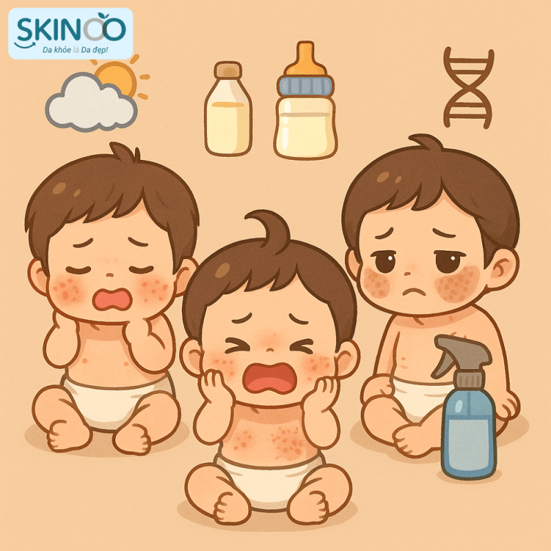Các giai đoạn của chàm sữa (7)
