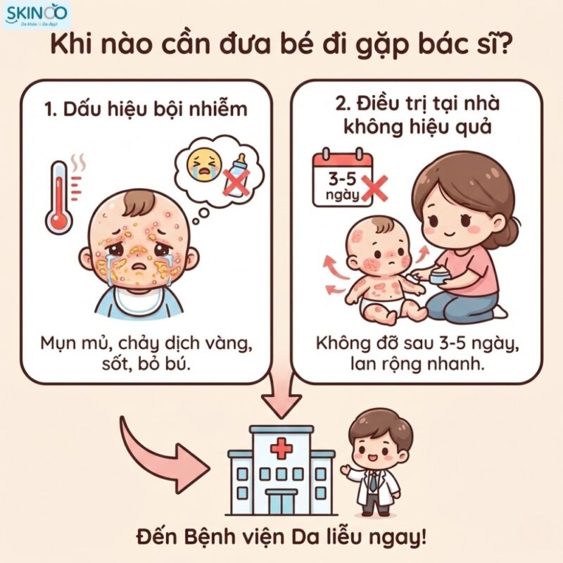 Bé sơ sinh bị chàm sữa (5)