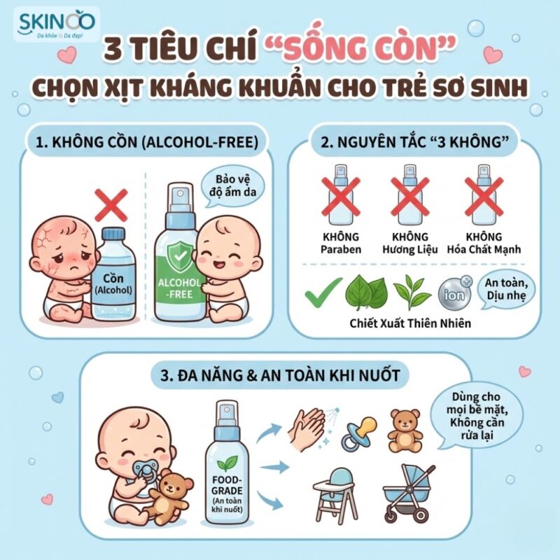 Có nên dùng xịt kháng khuẩn cho trẻ sơ sinh (3)