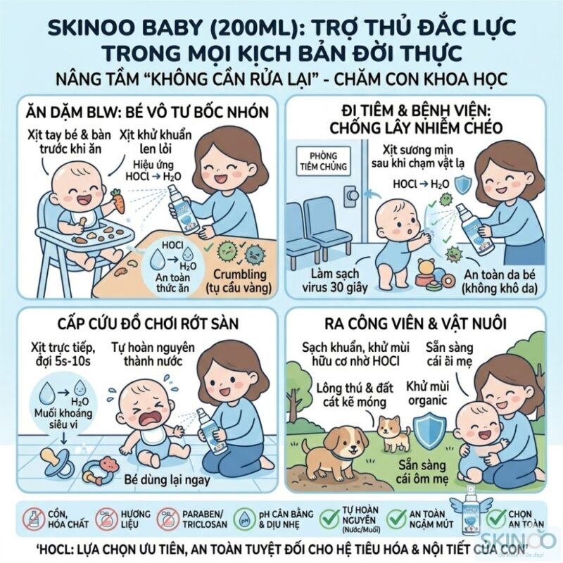 Xịt Khuẩn Tay Cho Trẻ Sơ Sinh Không Cần Rửa Lại (4)