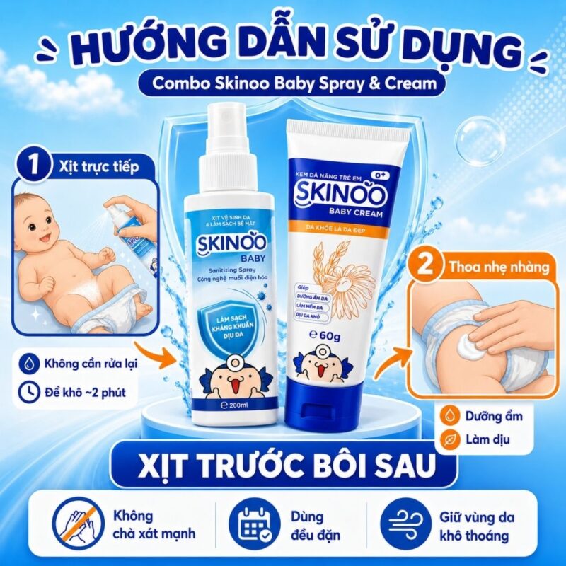 Hướng dẫn sử dụng hiệu quả combo chàm sữa