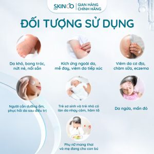 đối tượng sử dụng kem dưỡng ẩm cho bé đa năng skinoo baby cream