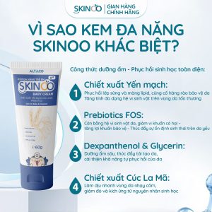 vì sao kem dưỡng ẩm cho bé đa năng skinoo baby cream khác biệt