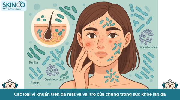 Các loại vi khuẩn trên da mặt